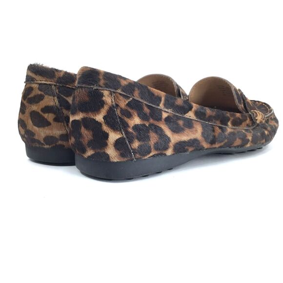 Giani Bernini Dailyn Memory Foam Slip On Loafer Mocs sz 8 Calf Hair Animal Fur - Picture 9 of 13